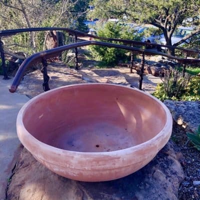 Bowl Planter with Lip - Tuscan Terracotta