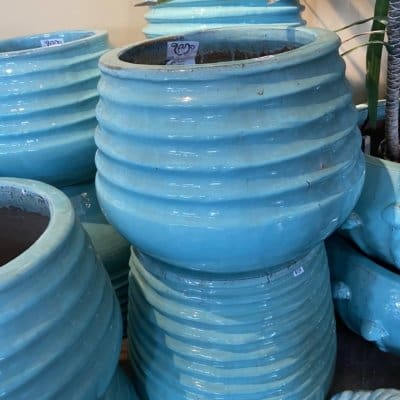 Anamese Coiled Rim Planter - Celadon