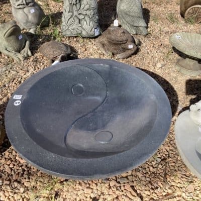 Campania Yin Yang Pedestal Birdbath