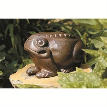 Achla Frog Statue Charcoal Gray