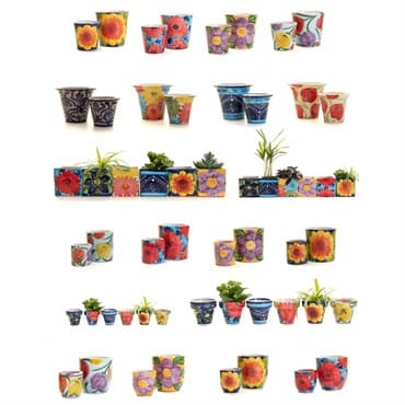 Sunshine Ceramica Decorated Pots