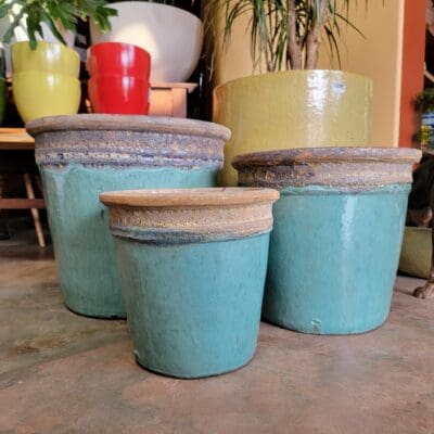 Campania Baia Planters in Beachcomber Aqua