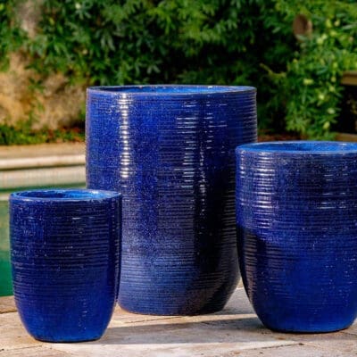 Campania Riga Planter - Riviera Blue