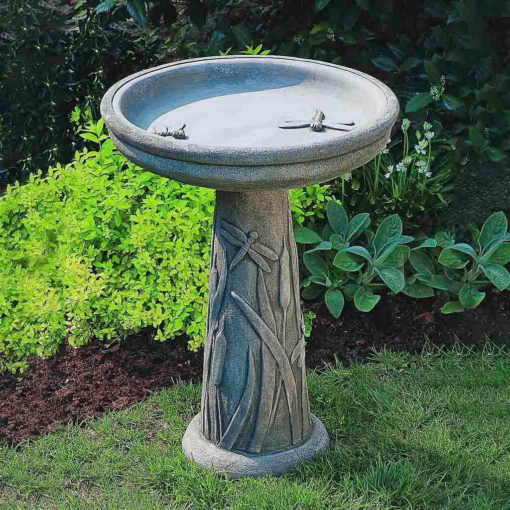 Campania Dragonfly Birdbath