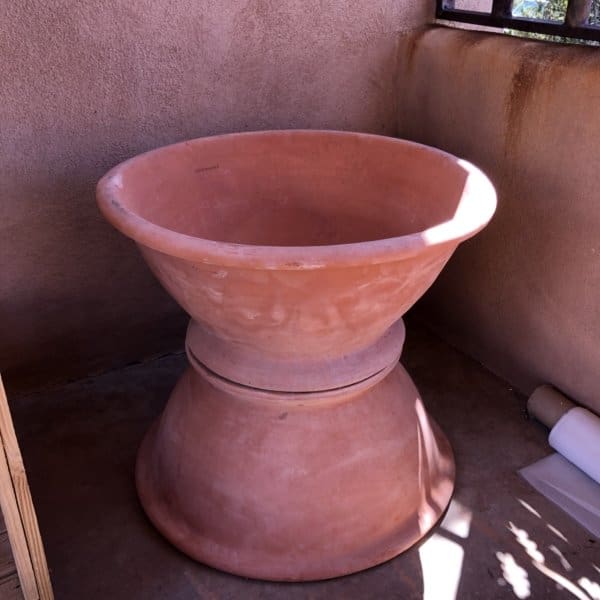Anamese Footed Italian Planter Italian Terracotta