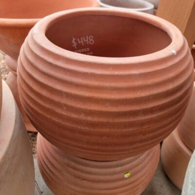Anamese Ribbed Tuscan Planter Italian Terrecotte