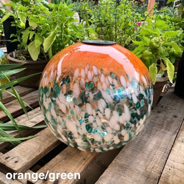Glass Solar LED Orb - 12 inch - Image 2