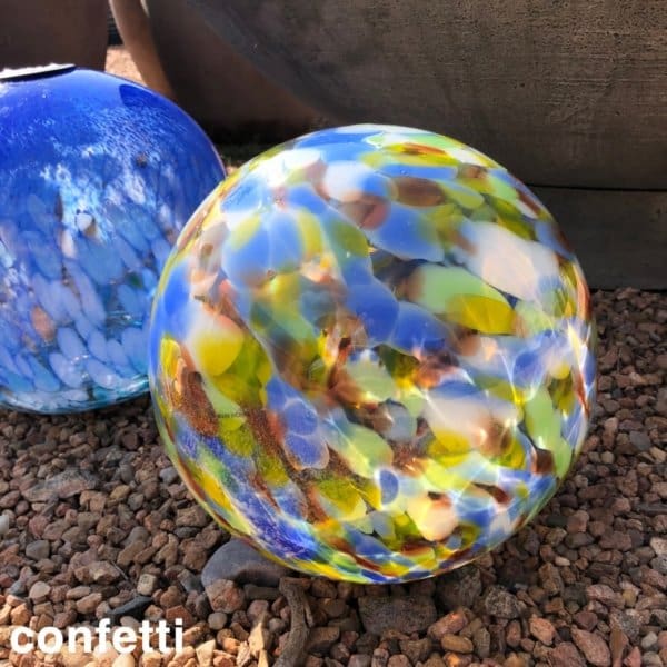 Glass Solar LED Orb - 10 inch - Image 5