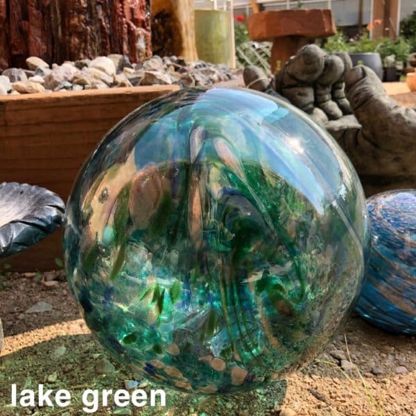 Glass Solar LED Orb - 10 inch - Image 4