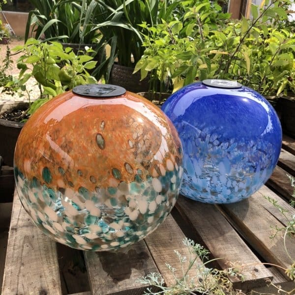 Glass Solar LED Orb - 12 inch