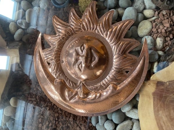 Copper sun hangings etc, medium - Image 4