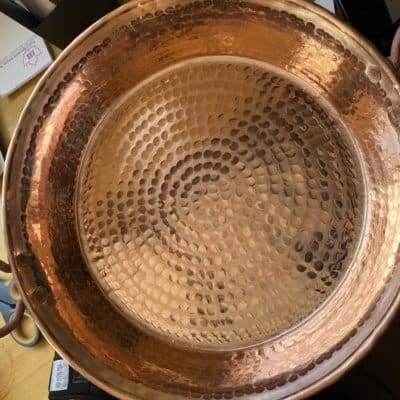Copper Bowl, straight side, Large
