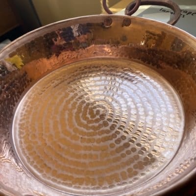 Copper bowl, straight side XL