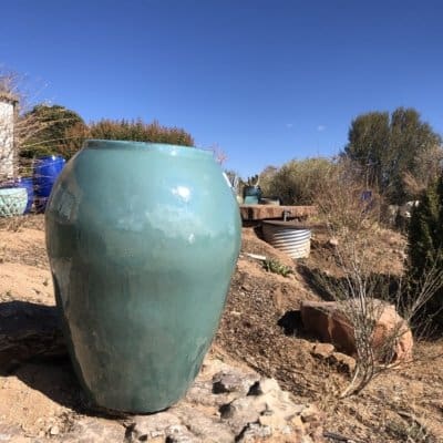 Campania Gold Aqua Urn - Azul
