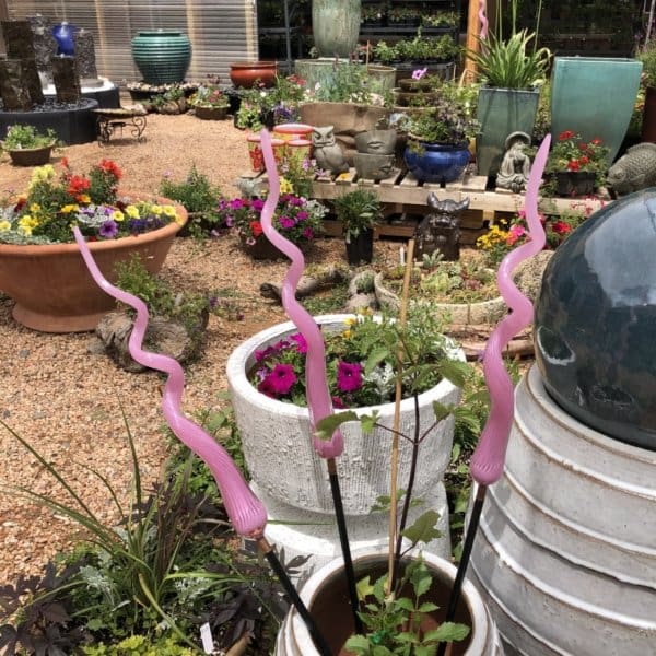 Pink Swirl Garden Art