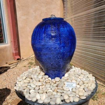 Blue Egg Jar Fountain