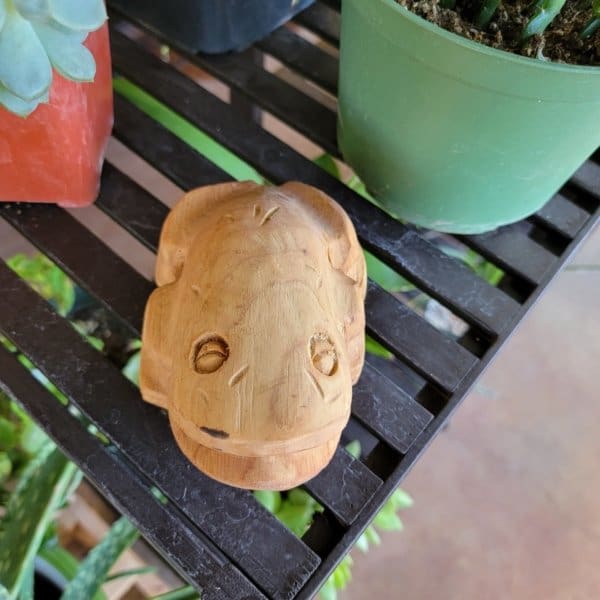 Small Wooden Frog