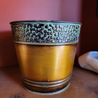 Dotted Tin Bucket