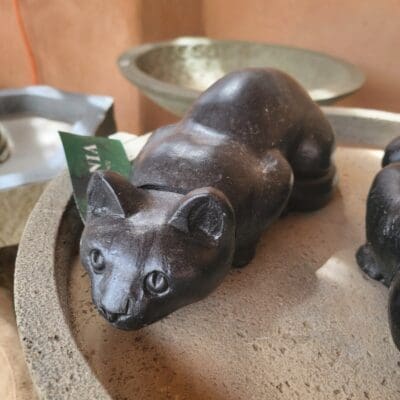 Campania Folk Art Cat Statue