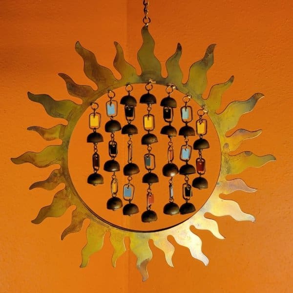Multicolor Sun w Dangles Chime