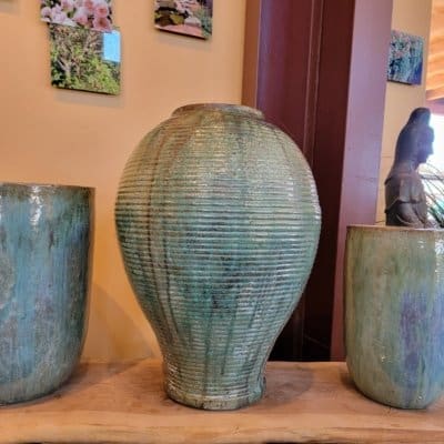 Anamese Egg Jar - Malachite, Blue  & Swamp Green
