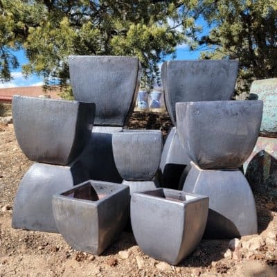 Anamese Mika Square Planter - Graphite