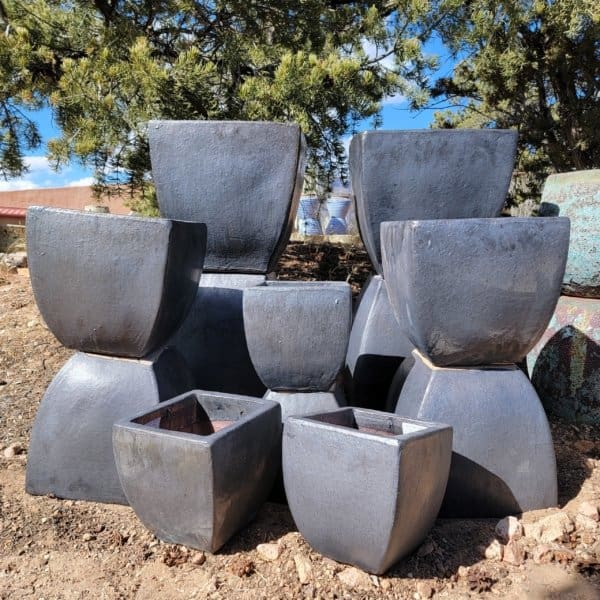 Anamese Mika Square Planter - Graphite