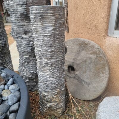 Round Cylinder Fountain stone piece