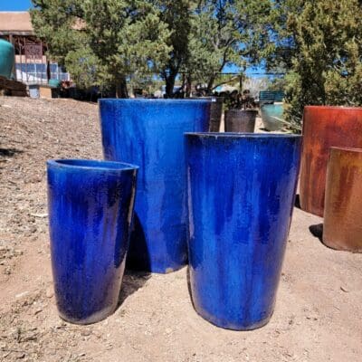 Anamese Tall Taper Planter - Blue