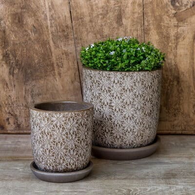 Campania Marguerite Planter - Coffee