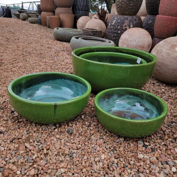 Kiel Low Water Bowl - Green