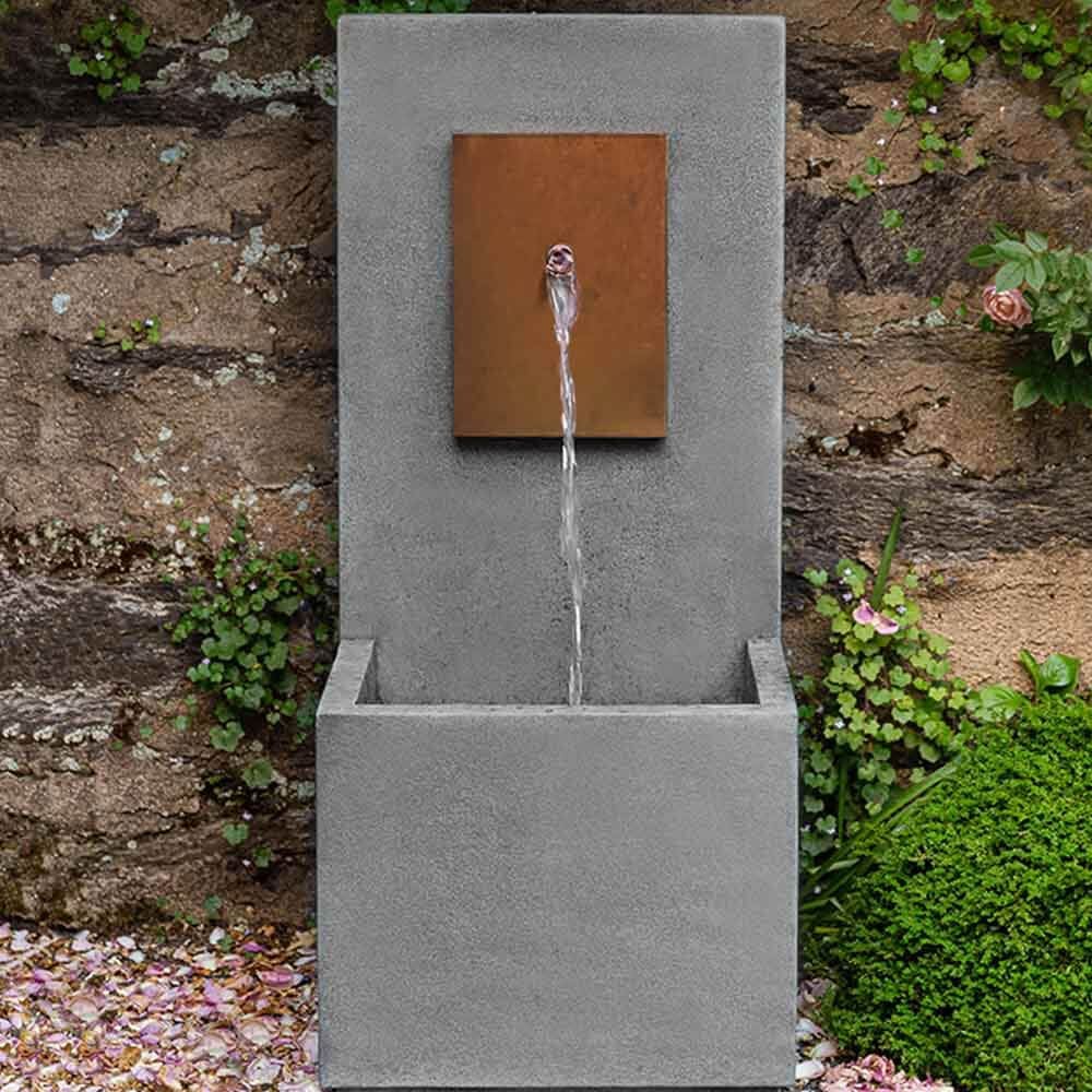 Campania Corten Steel Face Fountain