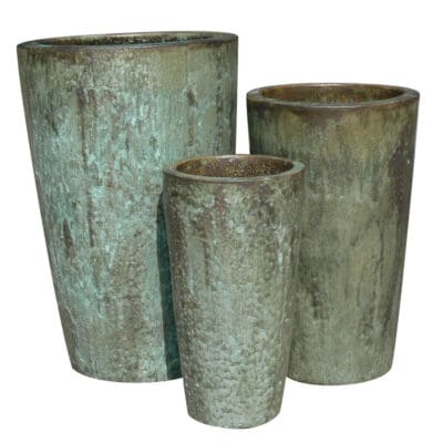 Anamese Tall Taper Planter - Malachite
