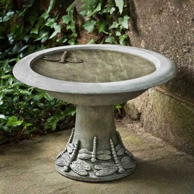Campania Small Dragonfly Birdbath