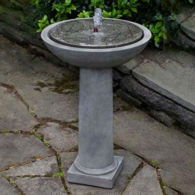 Campania Hydrangea Leaves Birdbath Fountain