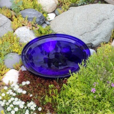 Achla Crackle Glass Bowl